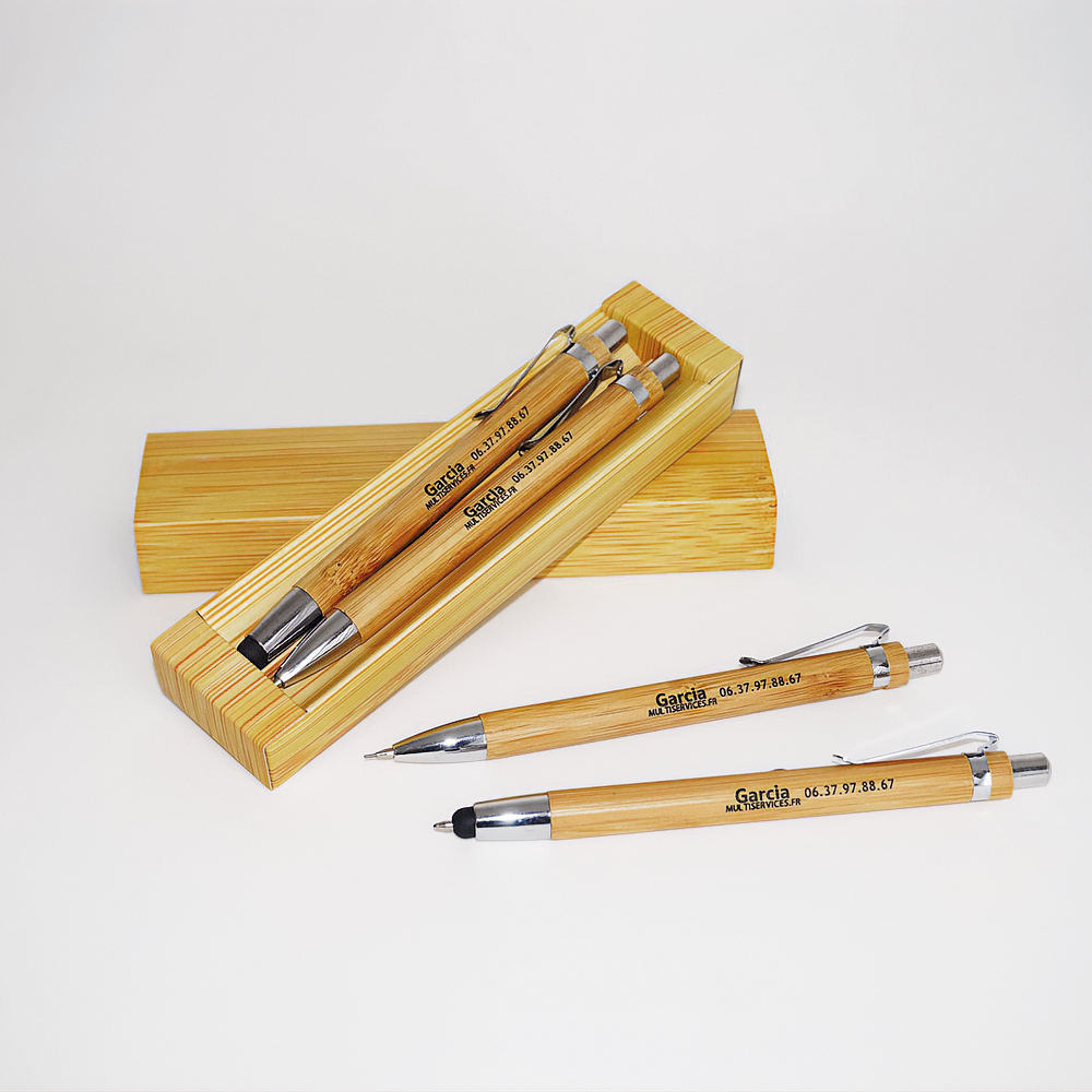 stylos bois personnalisable