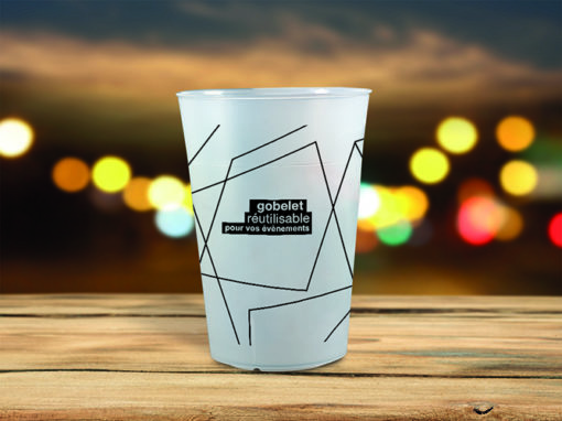 Gobelet réutilisable eco cup personnalisable