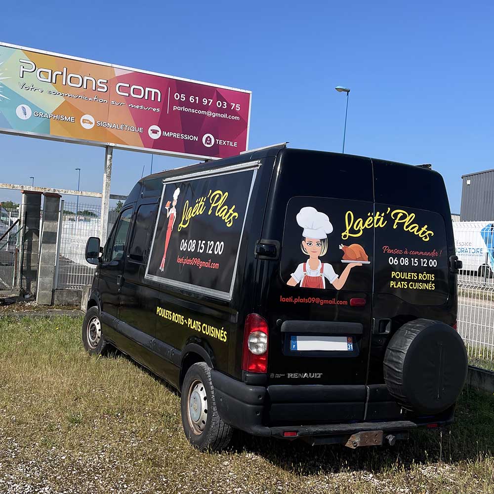 Flocage camion food truck