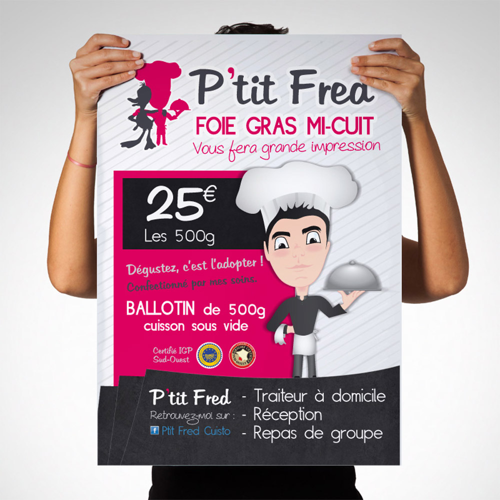 affiche-restaurant-ptit-fred impression affiche grand format