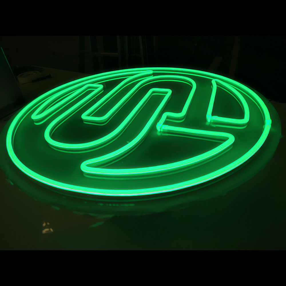 Logo neon LED vert personnalisable