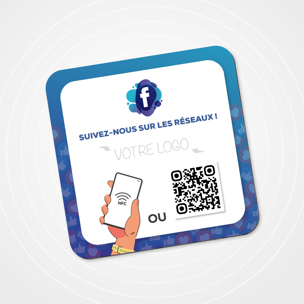 plaque-nfc-facebook Plaque NFC personnalisée Facebook