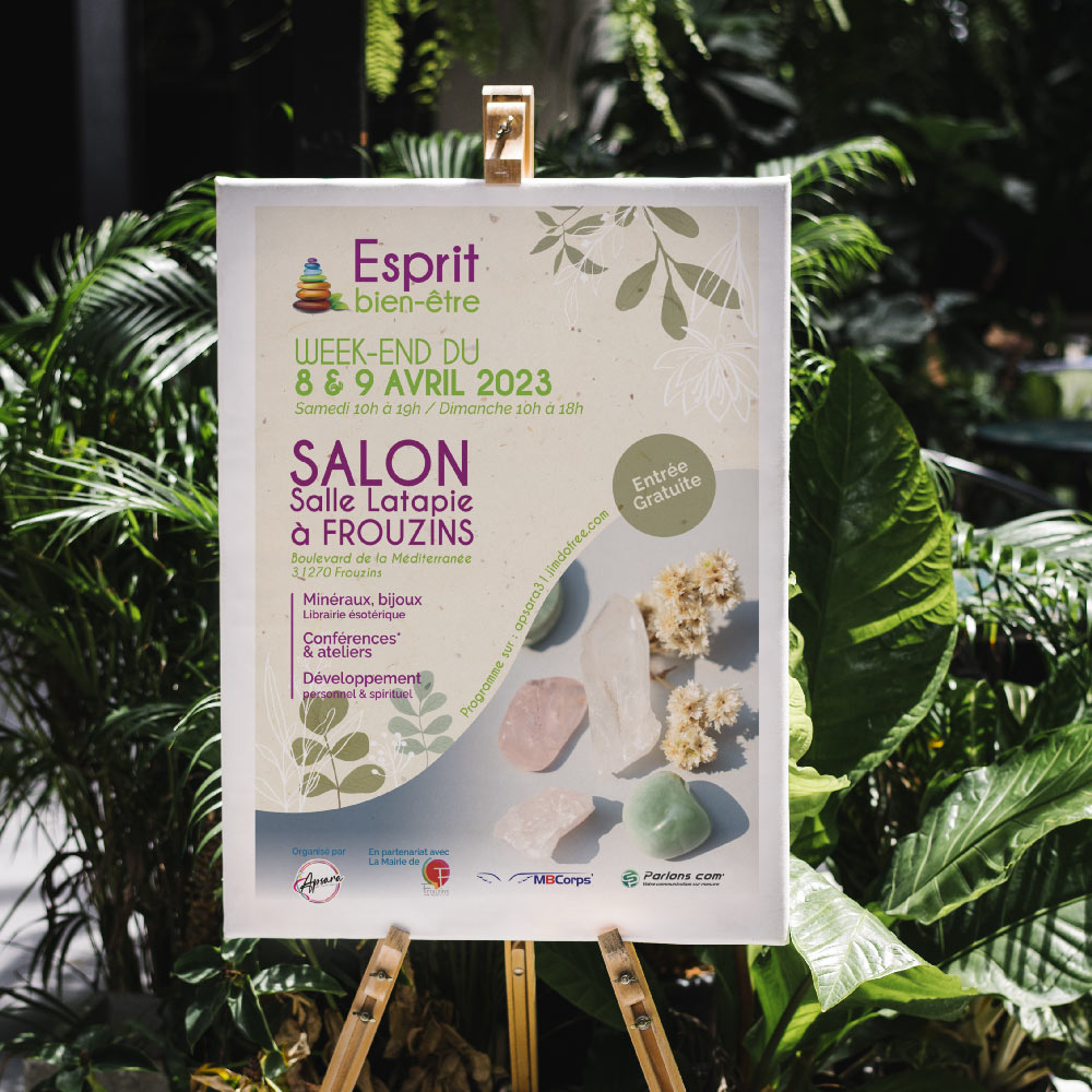 Impression d'affiche grand format pour le salon du bien être à Frouzins