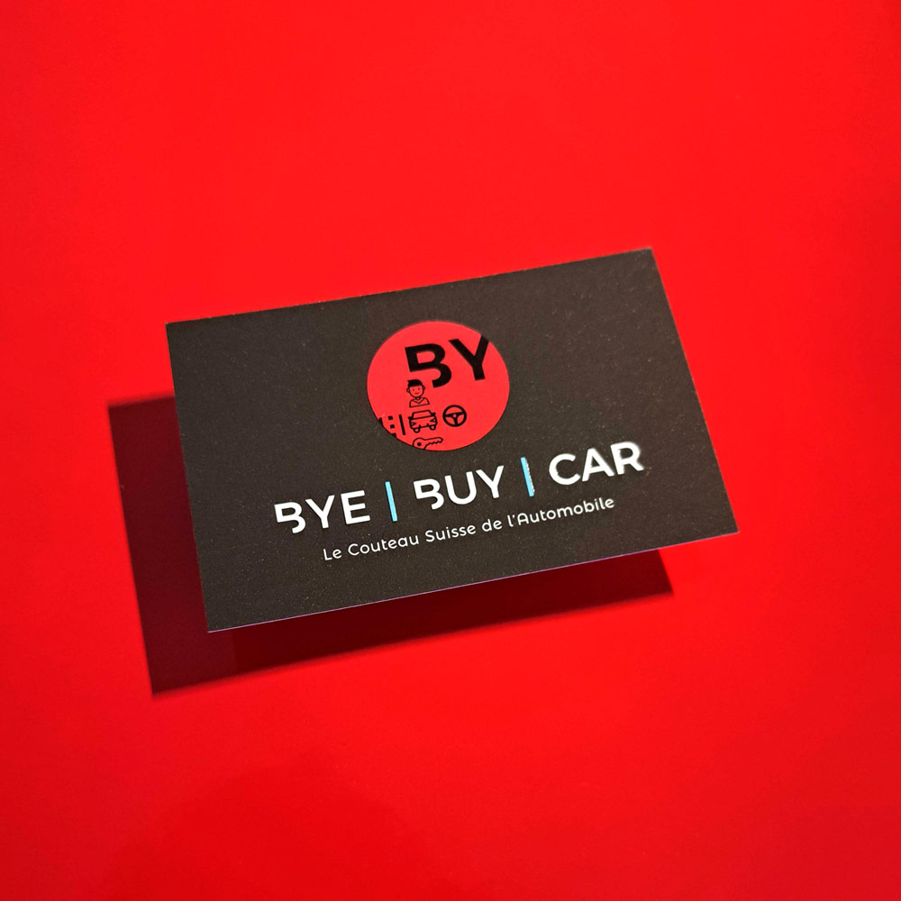 cartes-visites-bye-buy-car Carte de visite en relief brillant pour Bye Buy Car à Capens 31