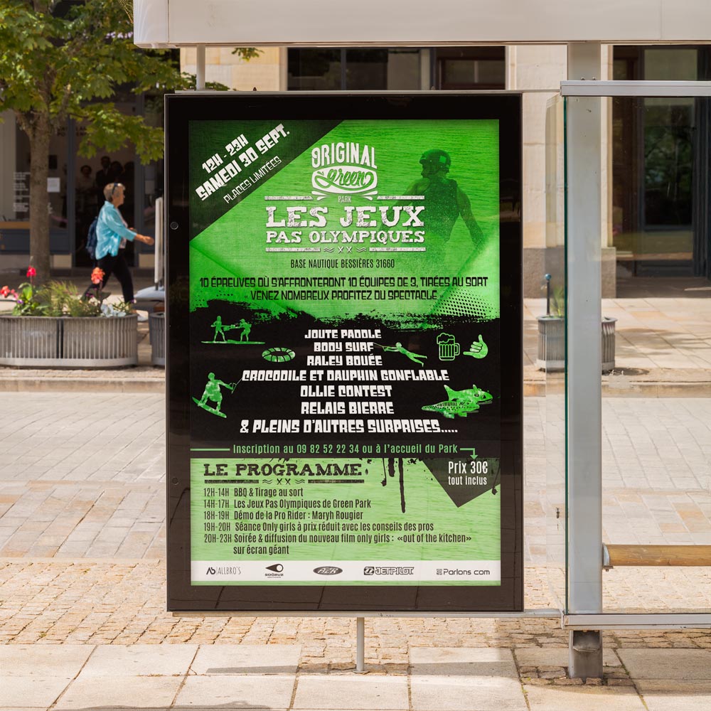 impression-affiche-abribus-greenpark Impression d'affiche grand format à Muret pour abris bus